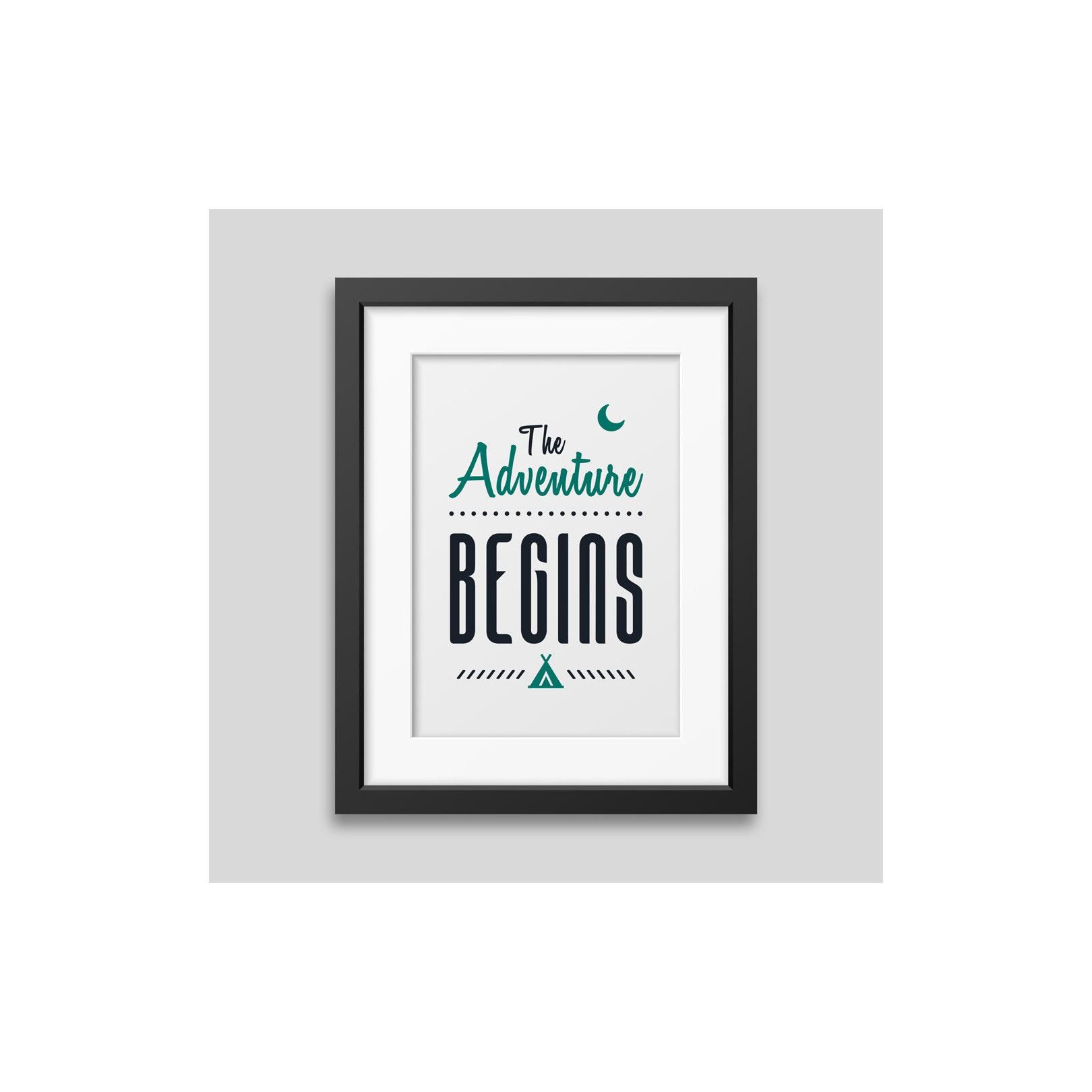 The adventure begins Framed poster